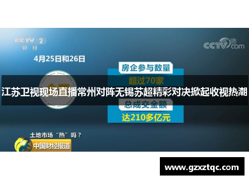江苏卫视现场直播常州对阵无锡苏超精彩对决掀起收视热潮